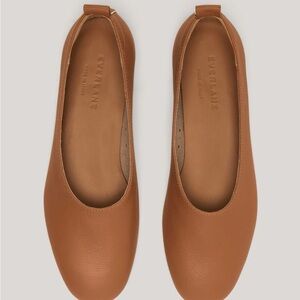 Everlane Day Glove Flats, 8.5, Cognac